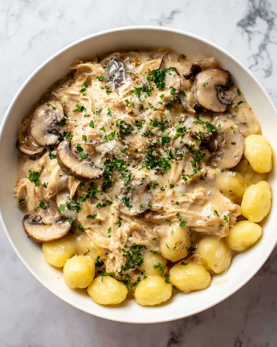 Chicken Marsala Gnocchi Recipe - Recipe Image