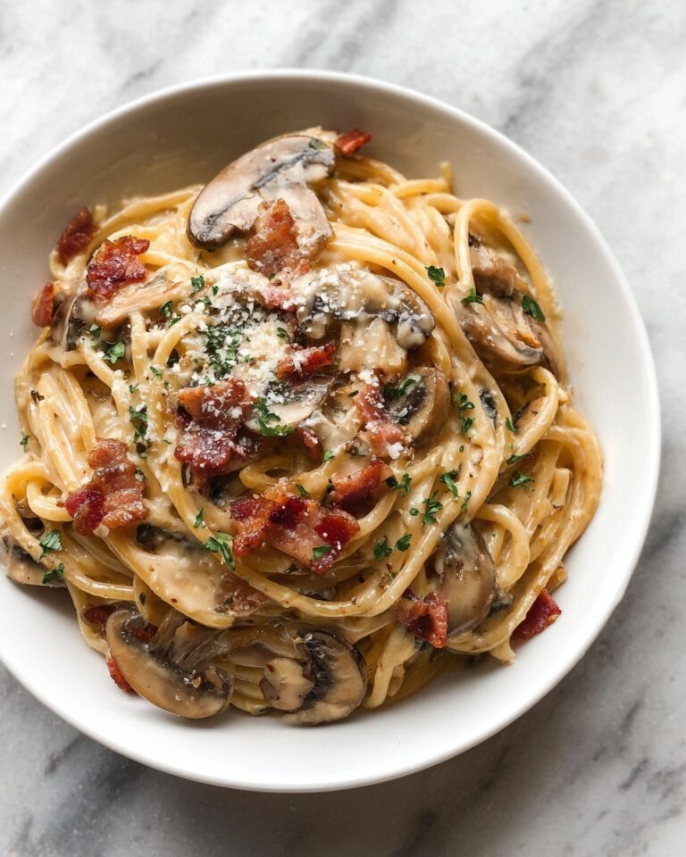 Creamy Bacon and Mushroom Pasta Recipe