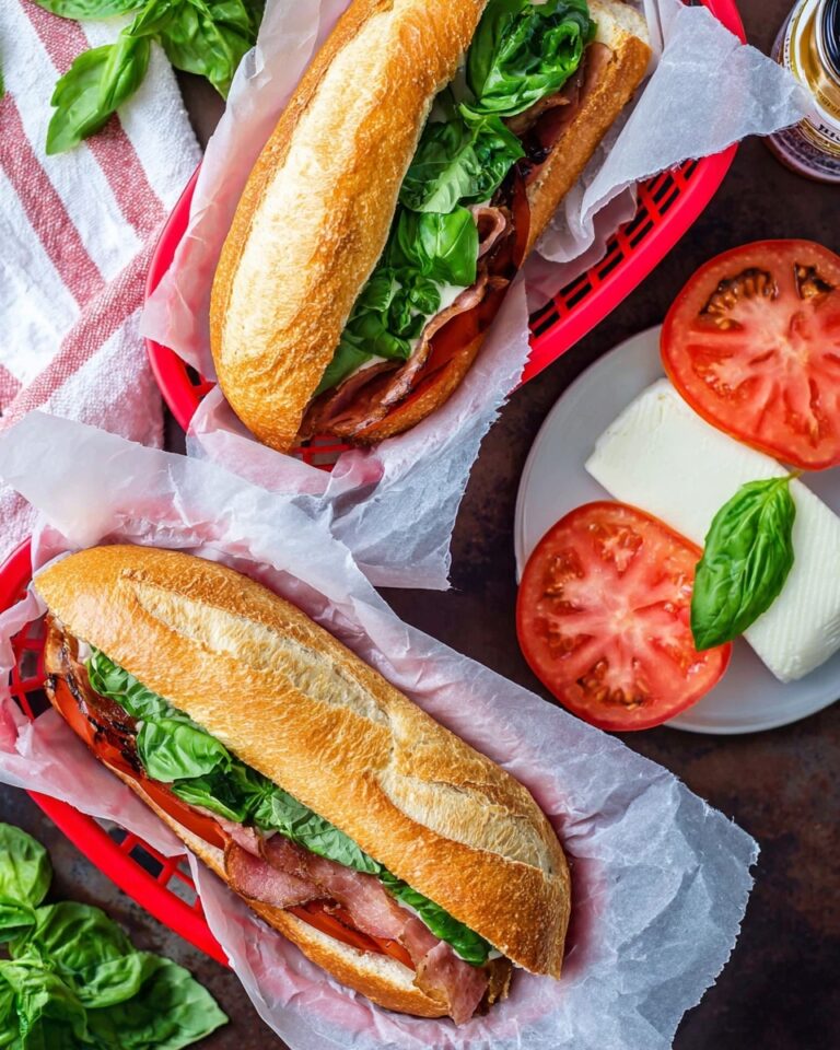 Bacon Caprese Sandwich Recipe