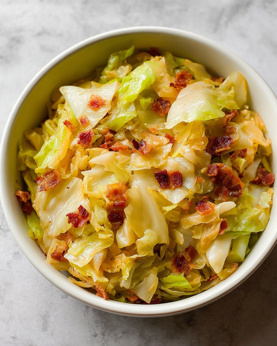 Crispy Bacon and Sautéed Cabbage Recipe - Recipe Image