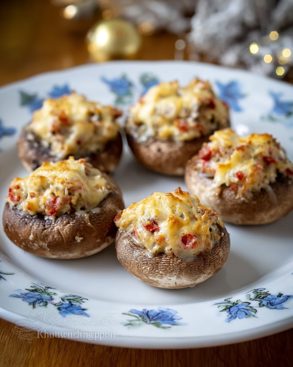 Smoked Gouda and Bacon Stuffed Mushrooms Recipe - Recipe Image