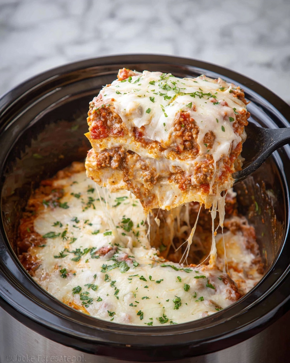 Easy Crockpot Lasagna Recipe - Recipe Image