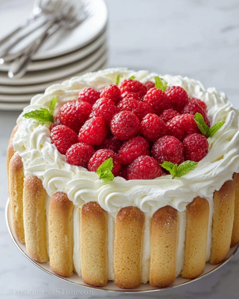 Charlotte Cake Recipe with Raspberries Recipe