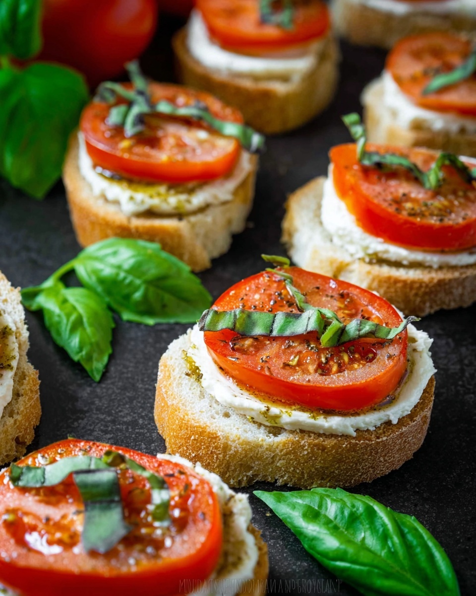 Caprese Crostini (Canapés) Recipe - Recipe Image