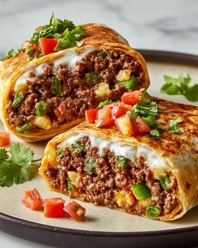 Beef and Cheese Chimichangas Recipe
