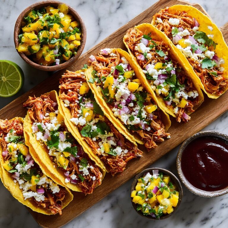 Slow Cooker Honey BBQ Chicken Tacos Recipe