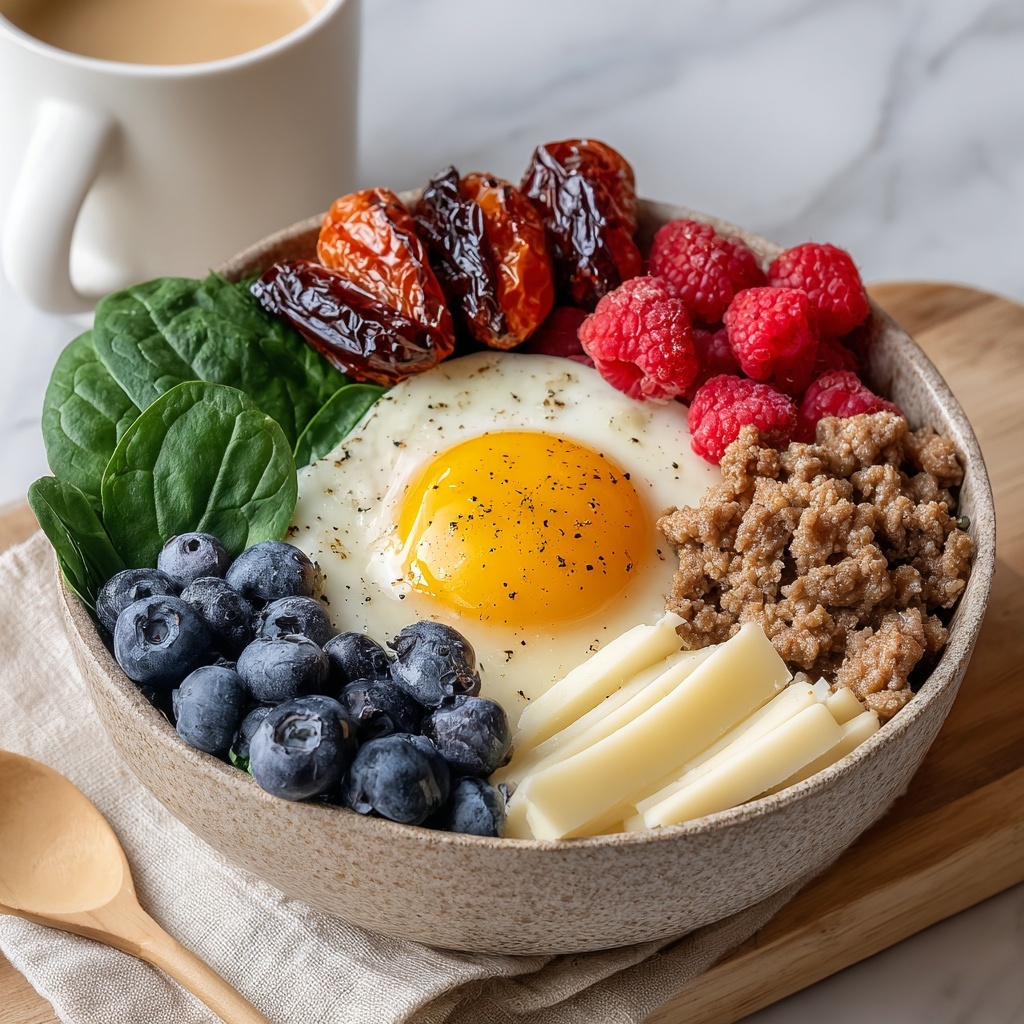 Protein-Packed Turkey & Egg Breakfast Bowl: Low-Carb, High-Energy Start Recipe - Recipe Image