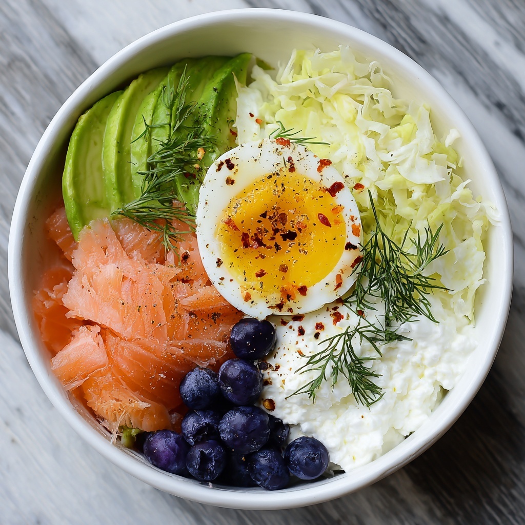 Smoked Salmon & Avocado Breakfast Bowl: Protein-Packed and Gut-Healthy Recipe - Recipe Image