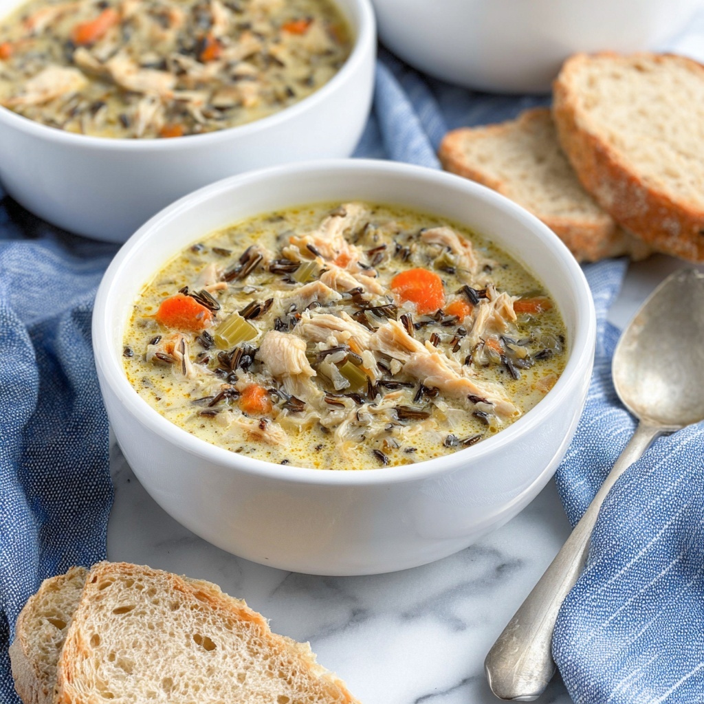 Slow Cooker Chicken Wild Rice Soup Recipe - Recipe Image