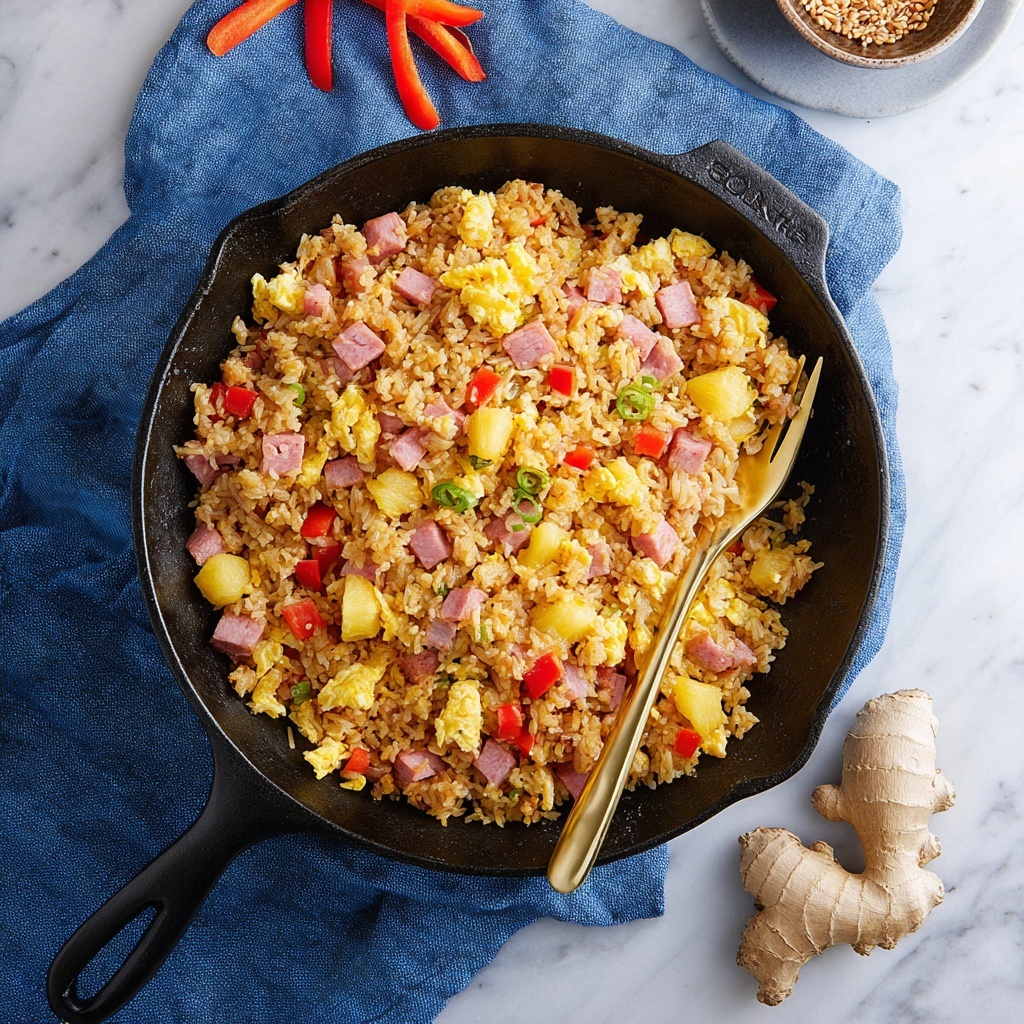 Ham Fried Rice with Pineapple Recipe - Recipe Image