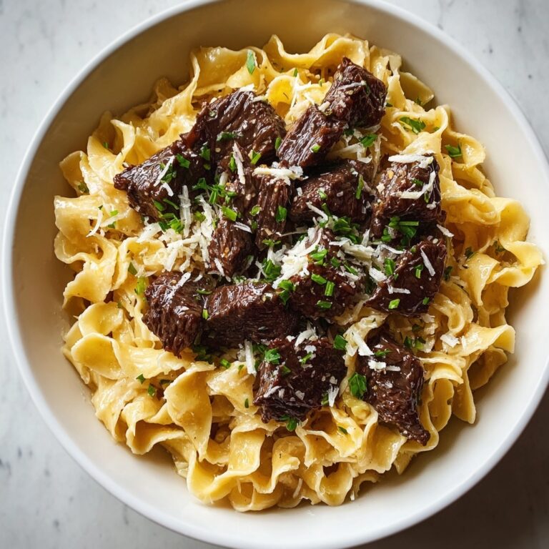 Beef and Garlic Butter Pasta Recipe