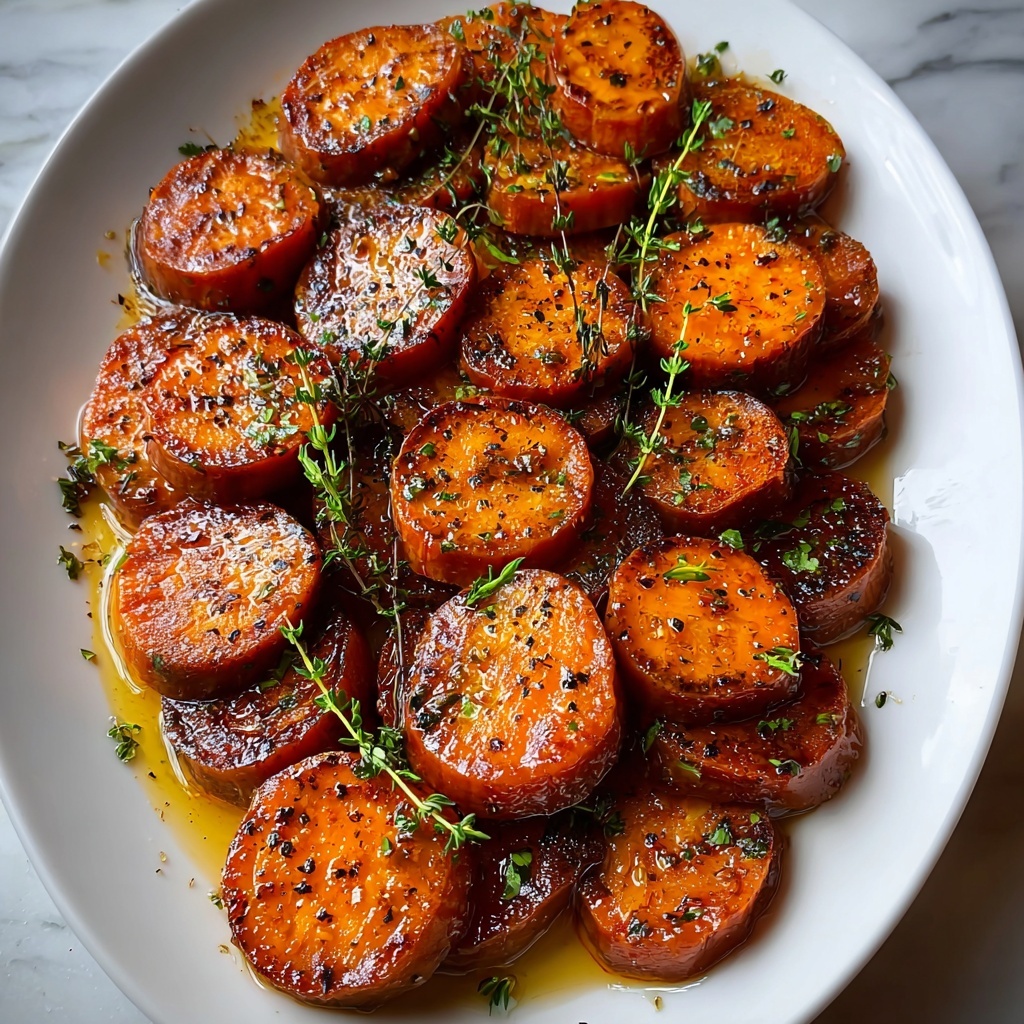 Honey Garlic Sausage Stuffed Sweet Potatoes Recipe - Recipe Image