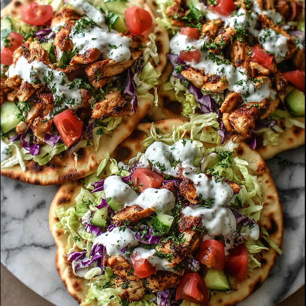 Sheet Pan Chicken Pitas with Fresh Herb Ranch Slaw Recipe - Recipe Image