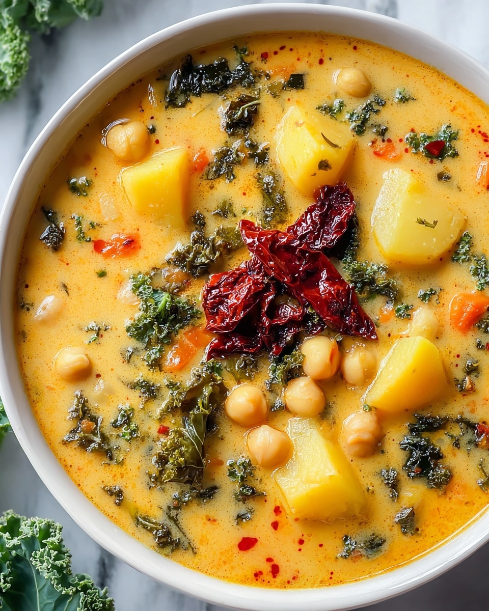 Creamy Tuscan Chickpea Soup Recipe - Recipe Image