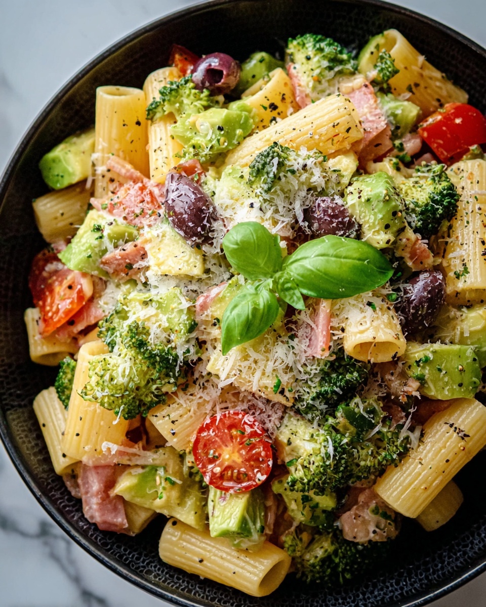 Antipasto Pasta Salad with Parmesan Herb Vinaigrette Recipe - Recipe Image