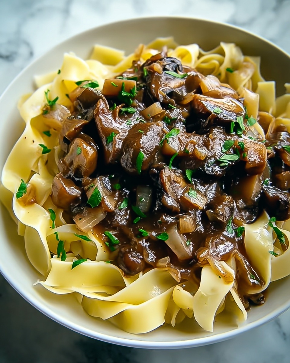 Rustic Beef Stroganoff with Egg Noodles Recipe - Recipe Image