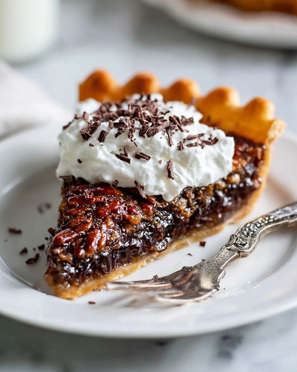 Dark Chocolate Pecan Pie Recipe - Recipe Image