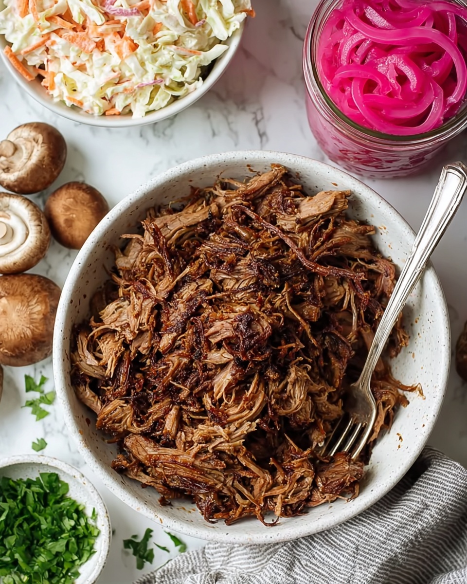 Slow Cooker BBQ Beef with Coleslaw Recipe - Recipe Image