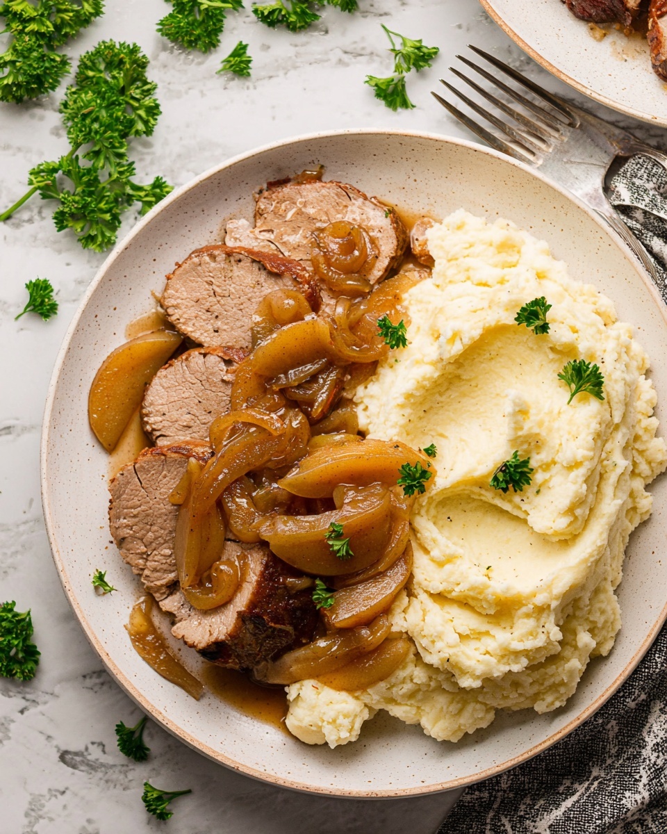 Slow Cooker Apple Pie Pork Tenderloin Recipe - Recipe Image