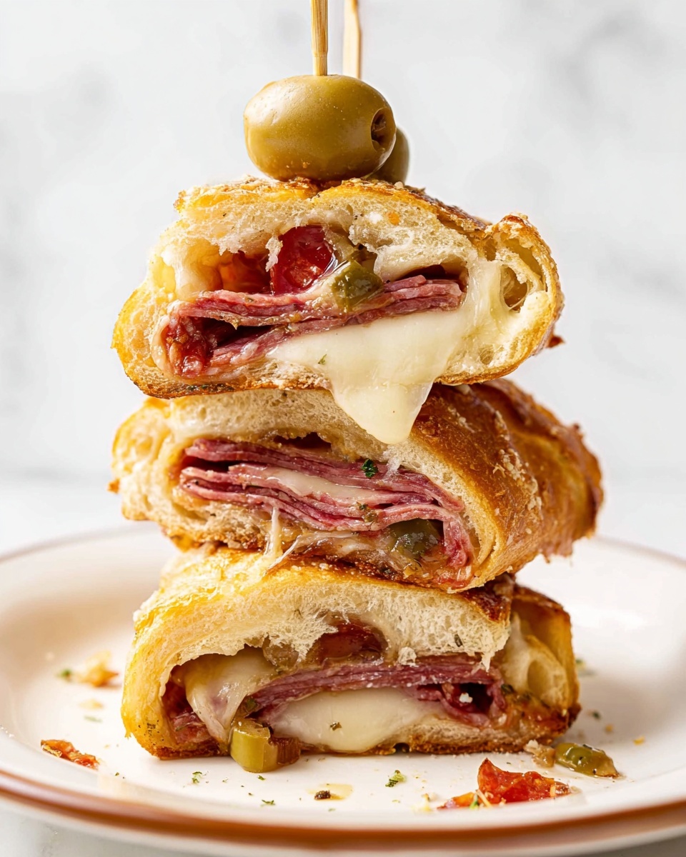 Muffuletta Garbage Bread Recipe - Recipe Image