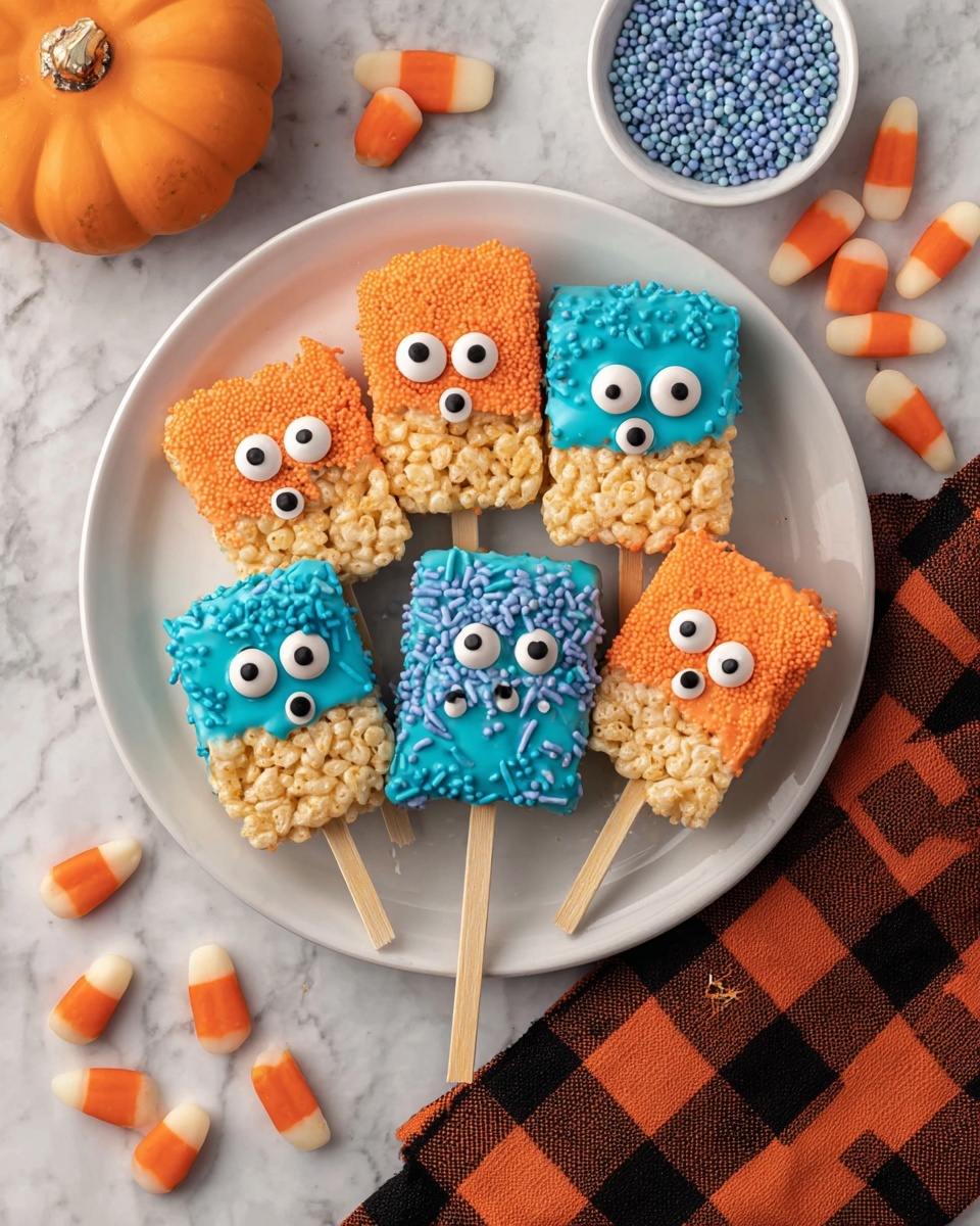 Monster Pops Rice Krispie Treats Recipe - Recipe Image
