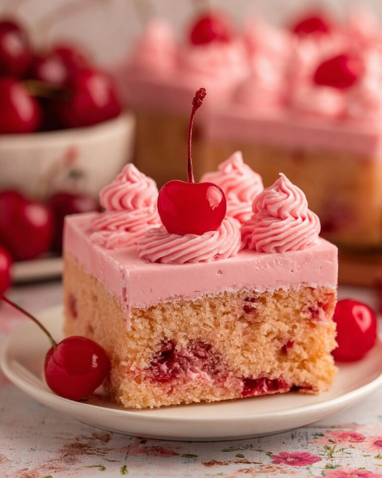Moist Cherry Chip Cake Recipe