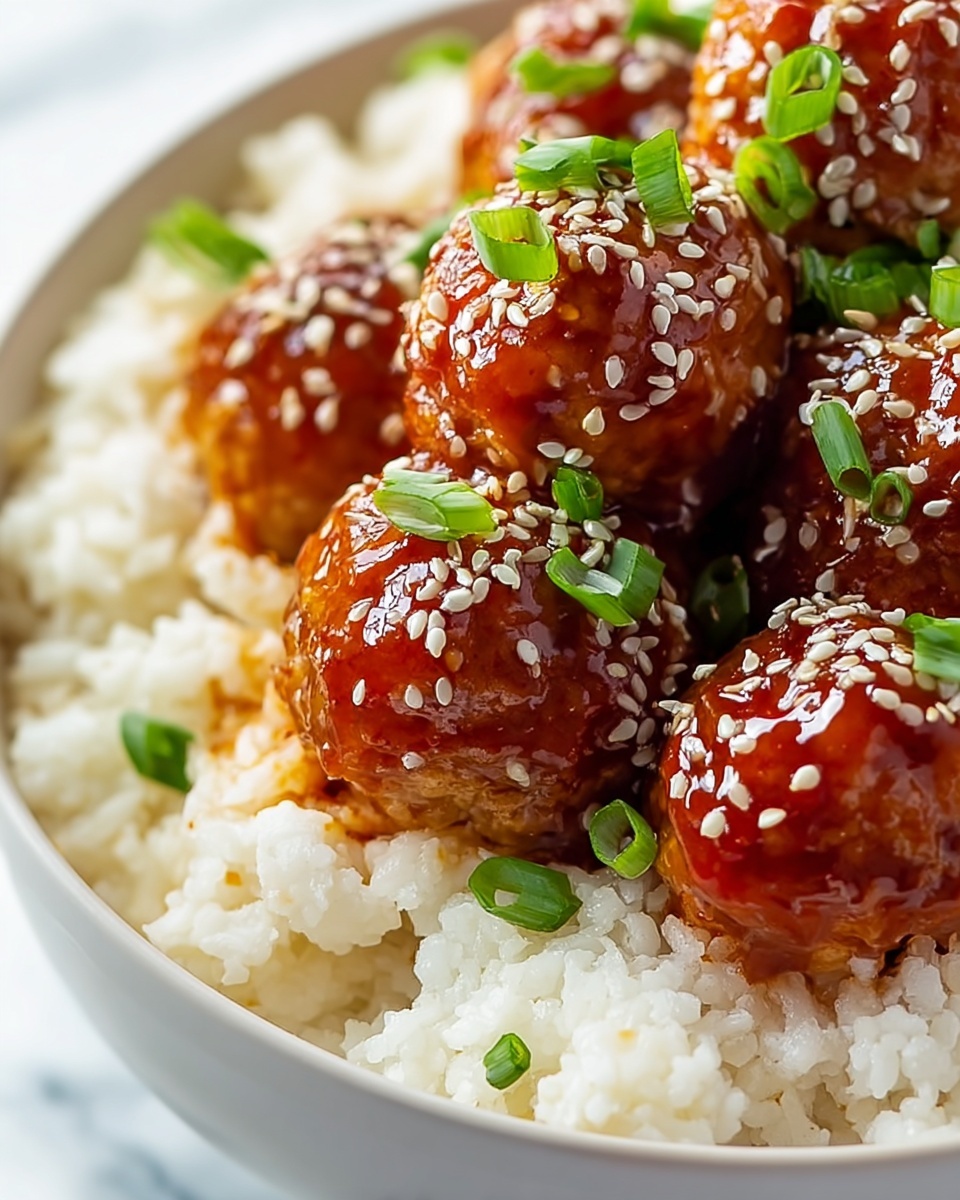 Simple Homemade Teriyaki Meatballs Recipe - Recipe Image