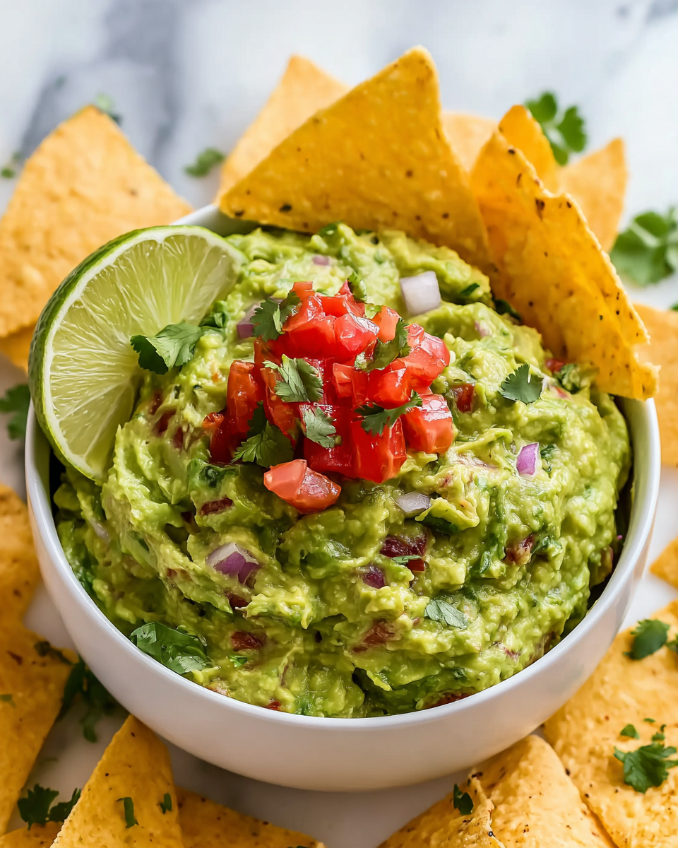 Simple Homemade Guacamole Recipe - Recipe Image