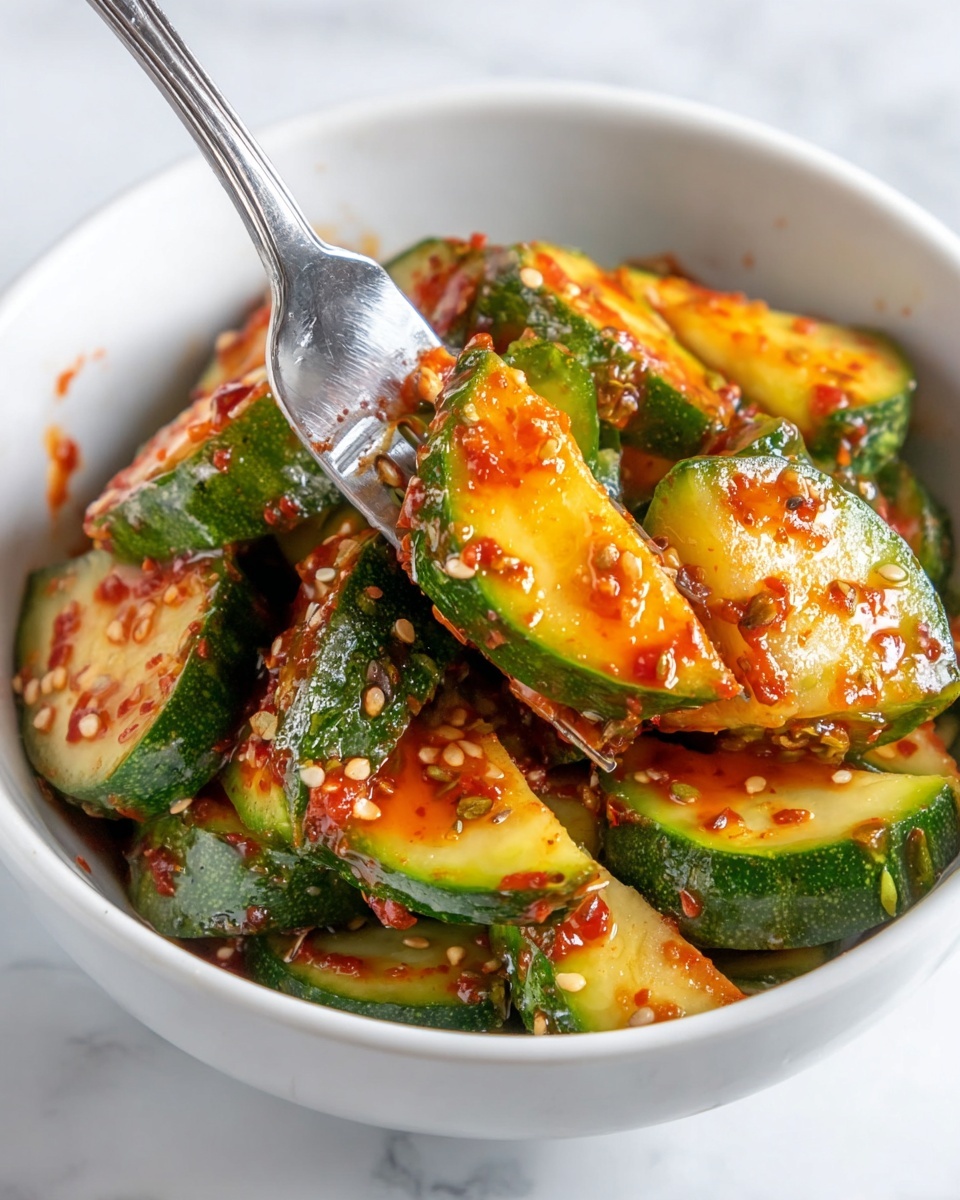 Spicy Fresh Cucumber Salad Recipe - Recipe Image