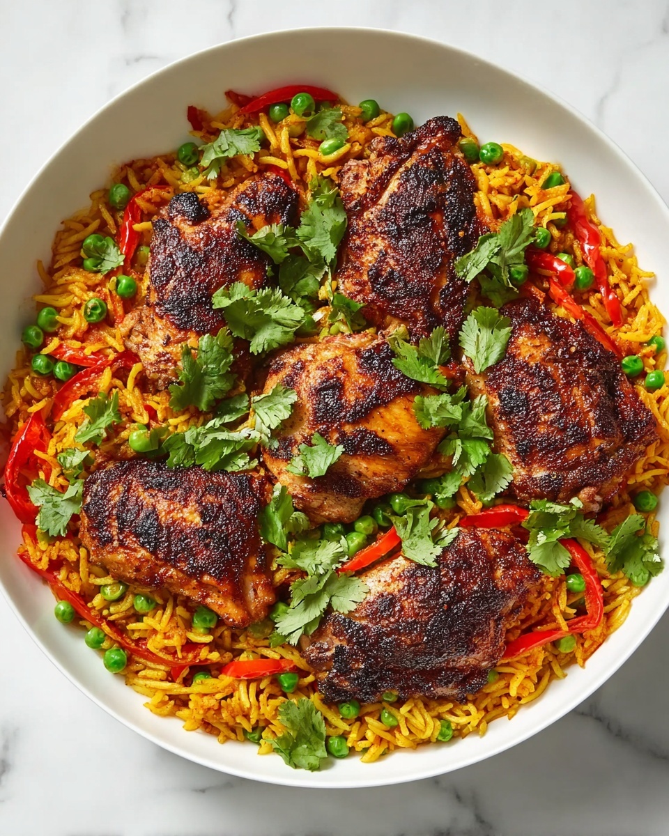 One-Pot Delicious Saffron Chicken Rice Recipe - Recipe Image