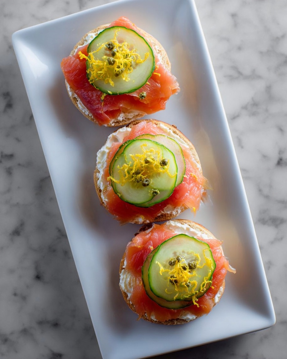 Smoked Salmon Canapes with Lemon Truffle Mayo Recipe - Recipe Image