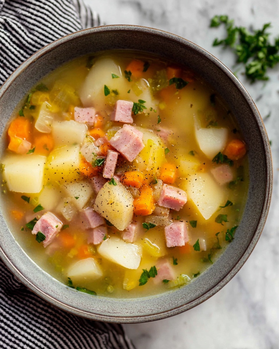 Slow Cooker Ham and Potato Soup Recipe - Recipe Image