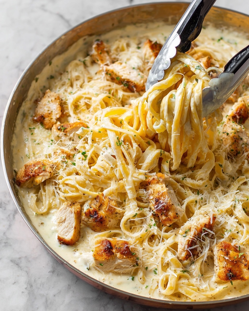 Creamy Chicken Fettuccine Alfredo Recipe - Recipe Image