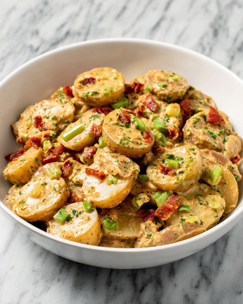 Potato Salad with Bacon and Fresh Herbs Recipe - Recipe Image