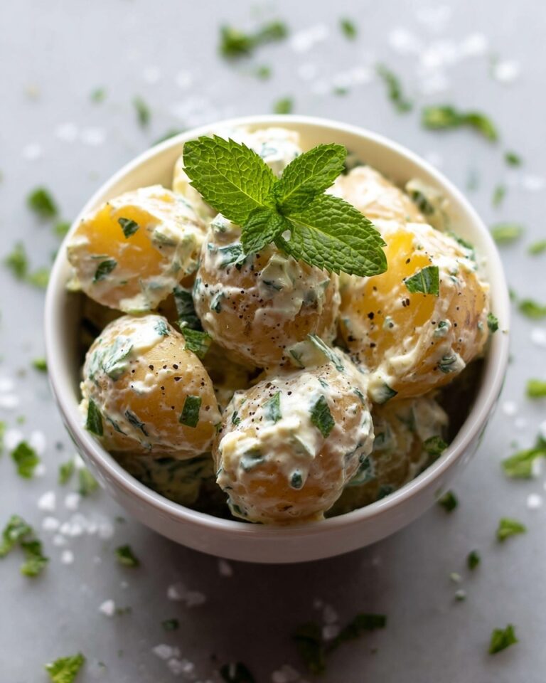 Baby Potato Salad with Fresh Mint and Chives Recipe