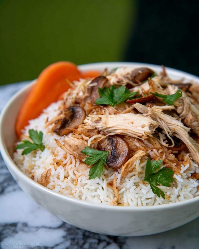 Shredded Pork in a Mushroom Sauce Slow Cooker Recipe