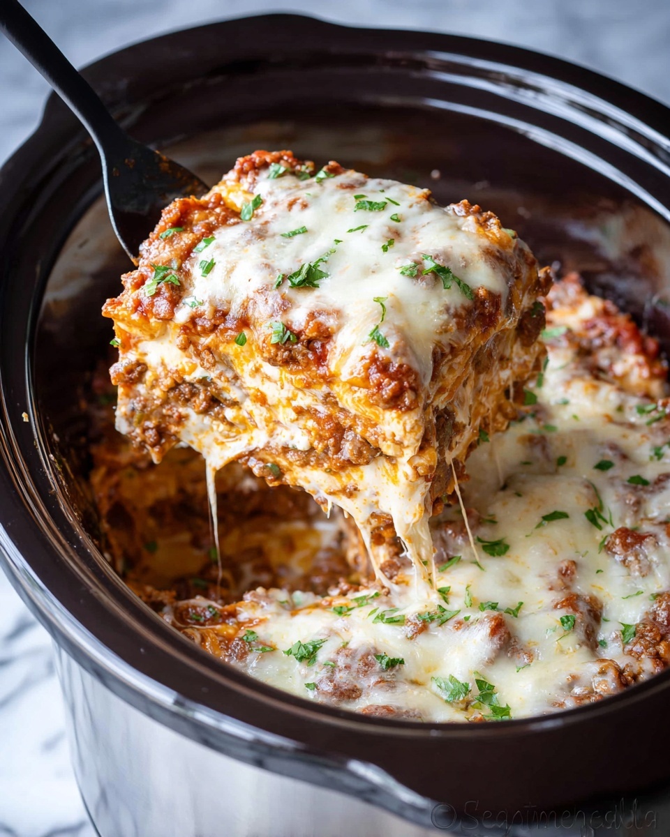 Easy Crockpot Lasagna Recipe - Recipe Image