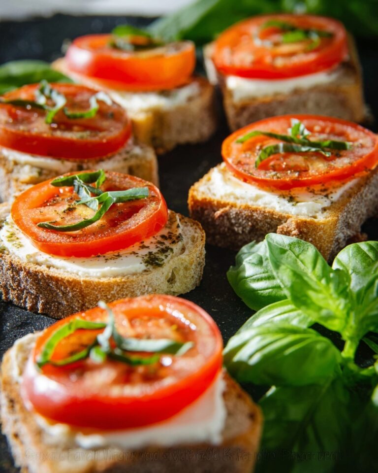Caprese Crostini (Canapés) Recipe