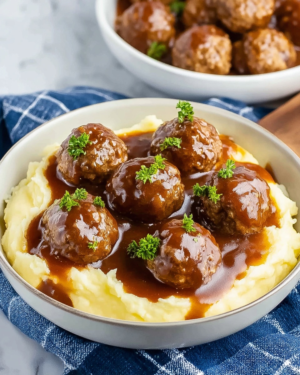 Slow Cooker Salisbury Steak Meatballs: Easy, Comforting Meal Recipe - Recipe Image