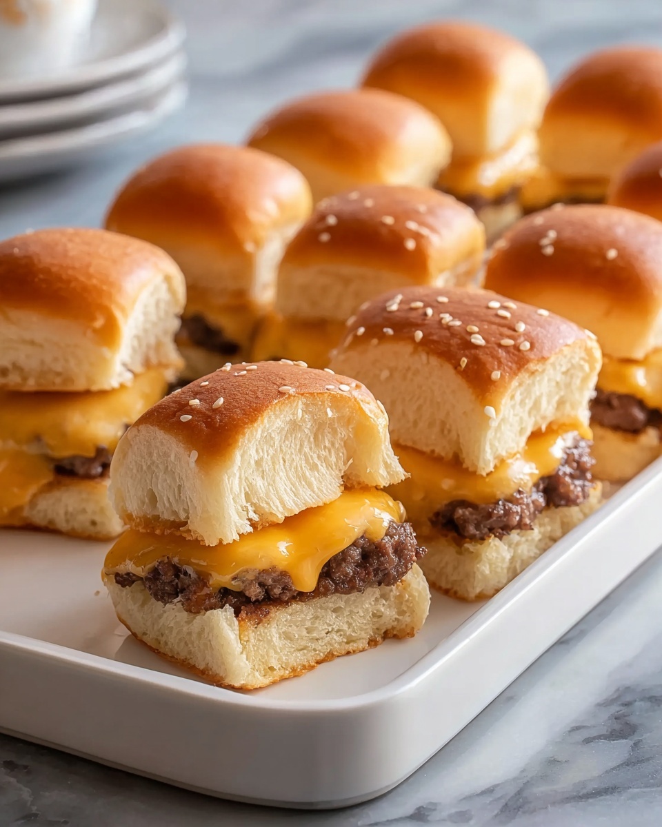 Easy 30-Minute Cheeseburger Sliders: Quick and Delicious Mini Burgers Recipe - Recipe Image