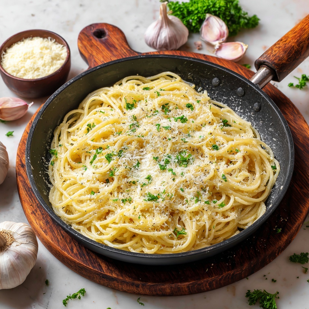 Creamy Garlic Pasta Recipe - Recipe Image