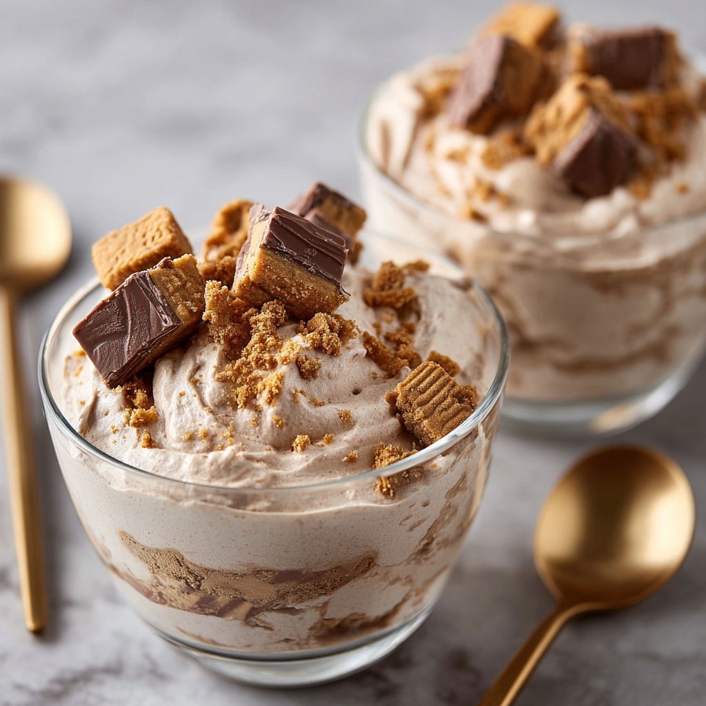 Frozen PB Chocolate Cream Dessert Recipe - Recipe Image