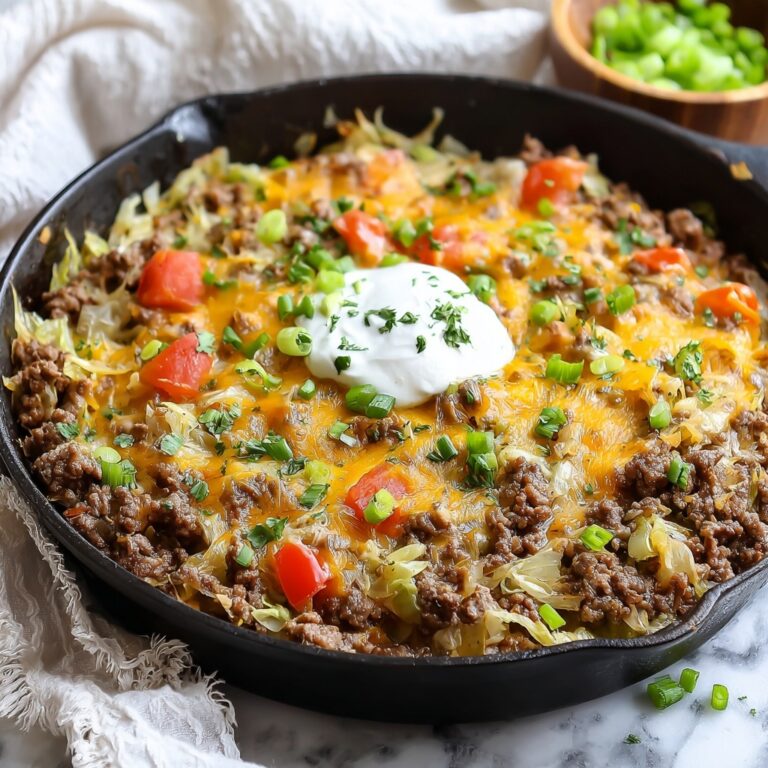 Cabbage Roll Skillet (Easy Keto Ground Beef Dinner) Recipe