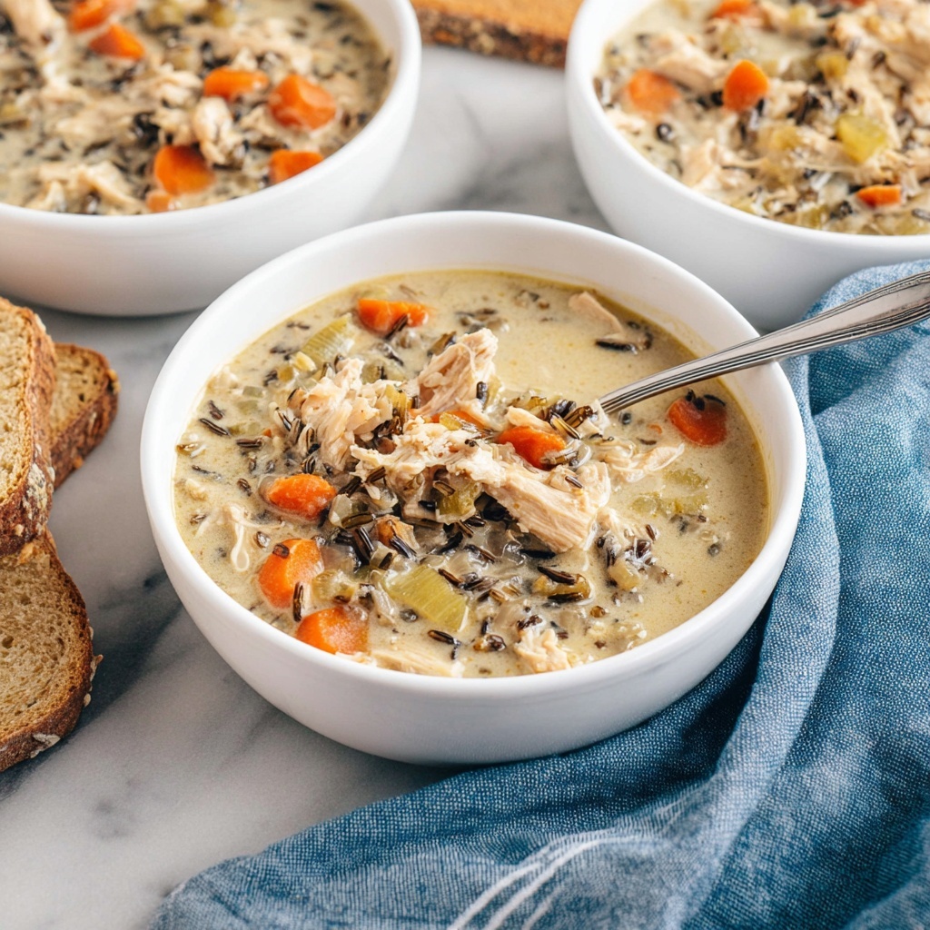 Slow Cooker Chicken Wild Rice Soup Recipe - Recipe Image