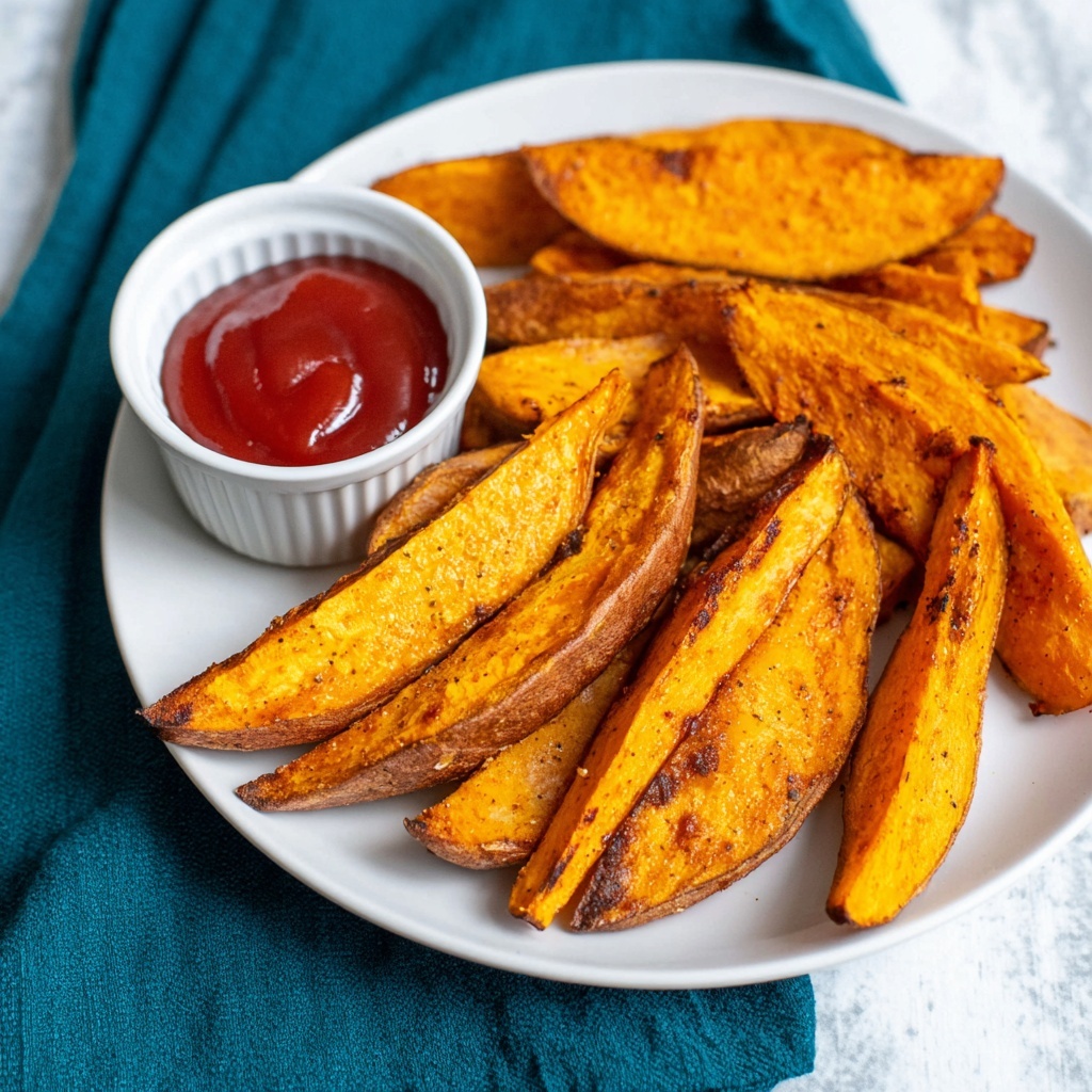Baked Sweet Potato Wedges Recipe - Recipe Image