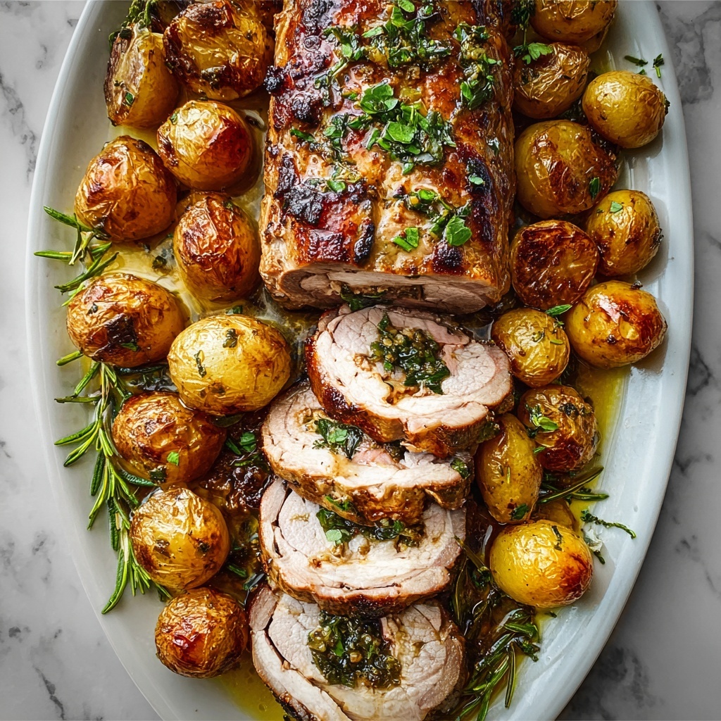 Sheet Pan Roast Pork Tenderloin with Potatoes Recipe - Recipe Image