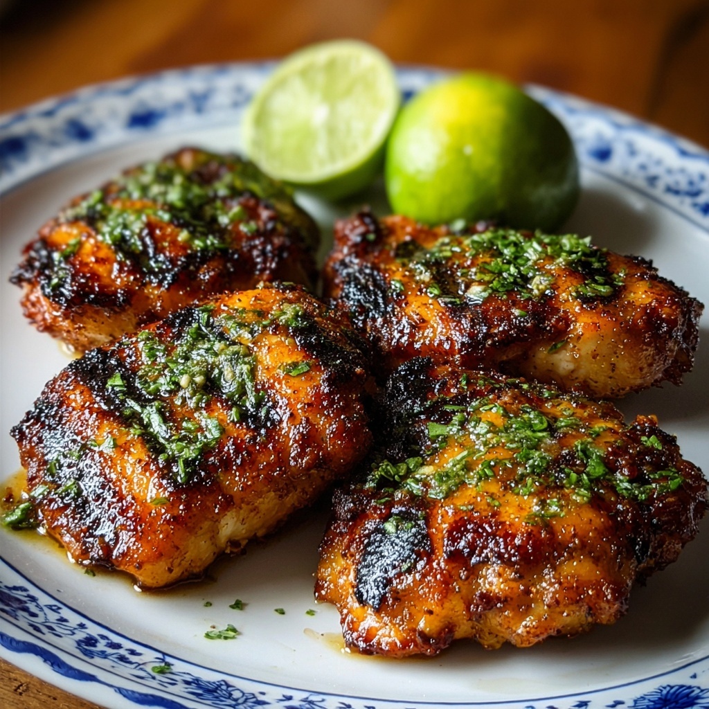 Juicy Spicy Grilled Cuban Chicken Recipe - Recipe Image