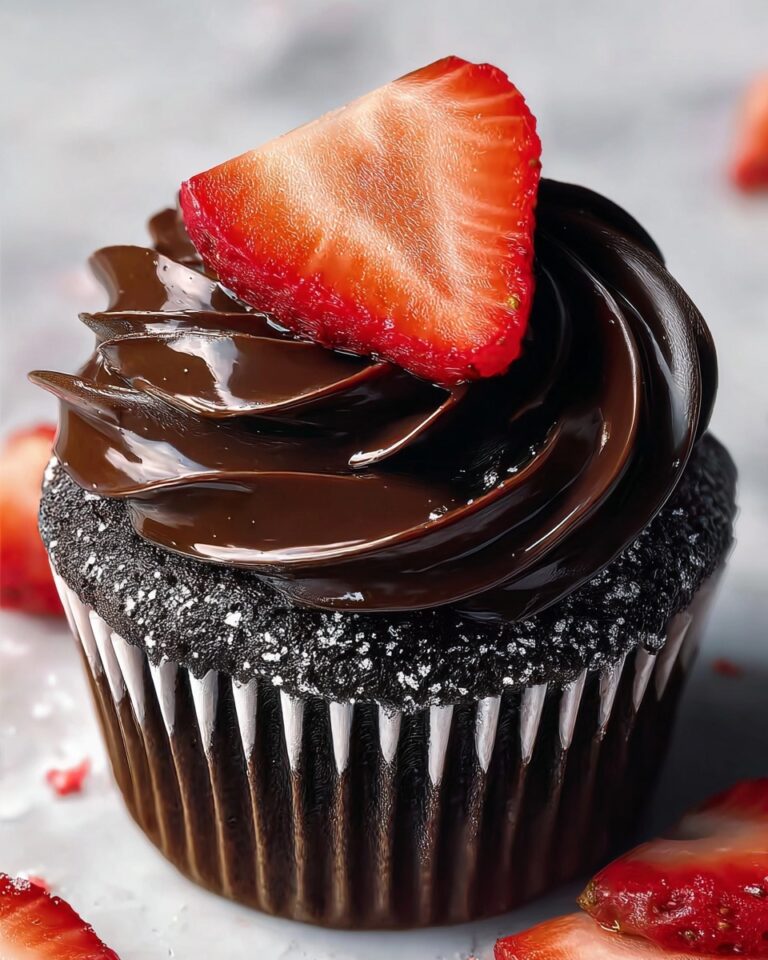 Chocolate-Covered Strawberry Cupcakes Recipe