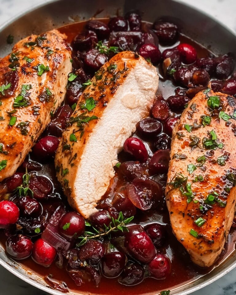 Savory Roast Turkey Breast with Saucy Cranberry Bliss Recipe