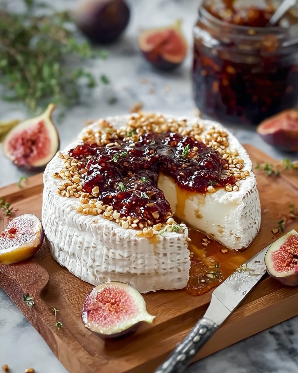 Boursin Cheese with Fig Jam and Pistachios: An Elegant Appetizer Recipe - Recipe Image